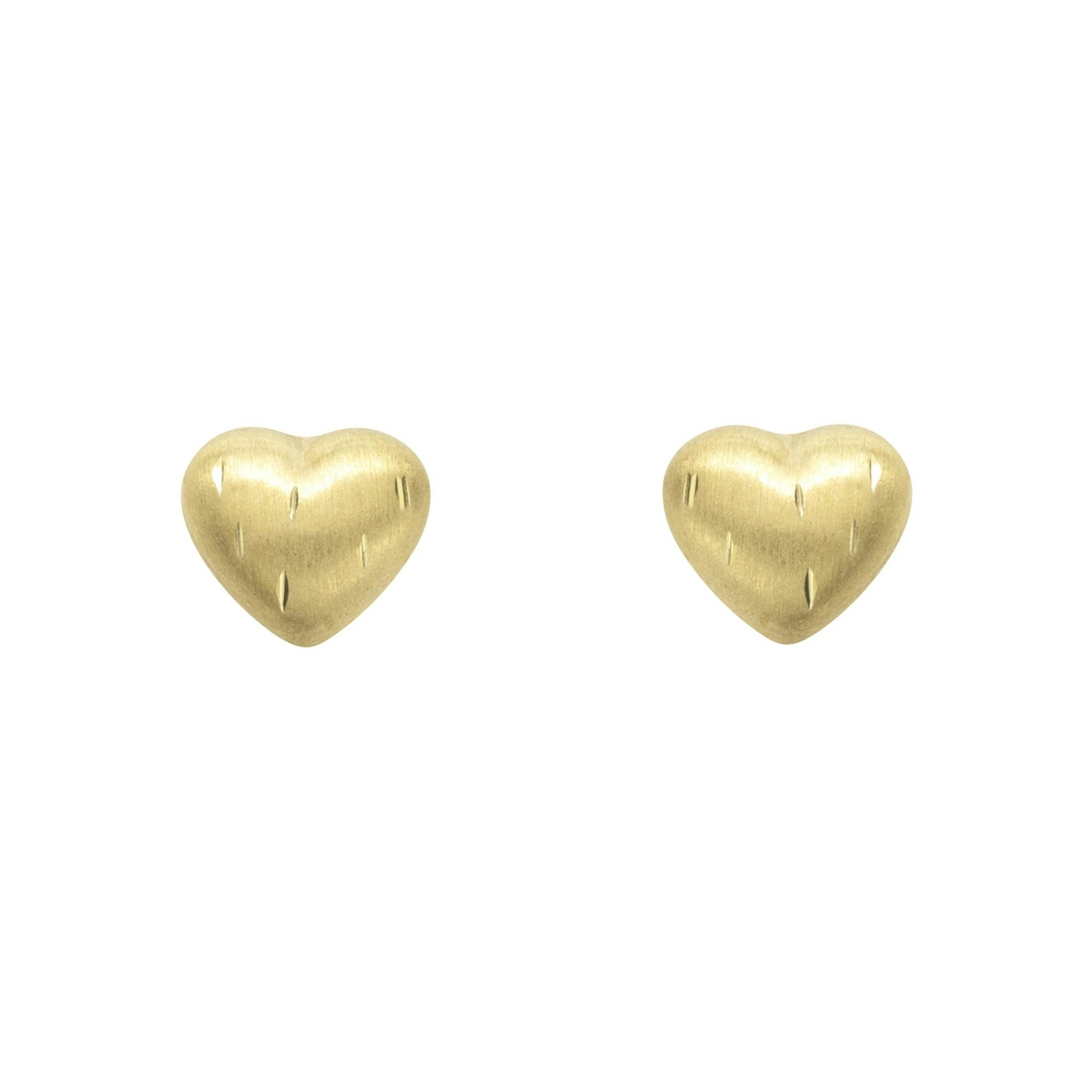 Ohrstecker für Mädchen, Gold 375 | Herz