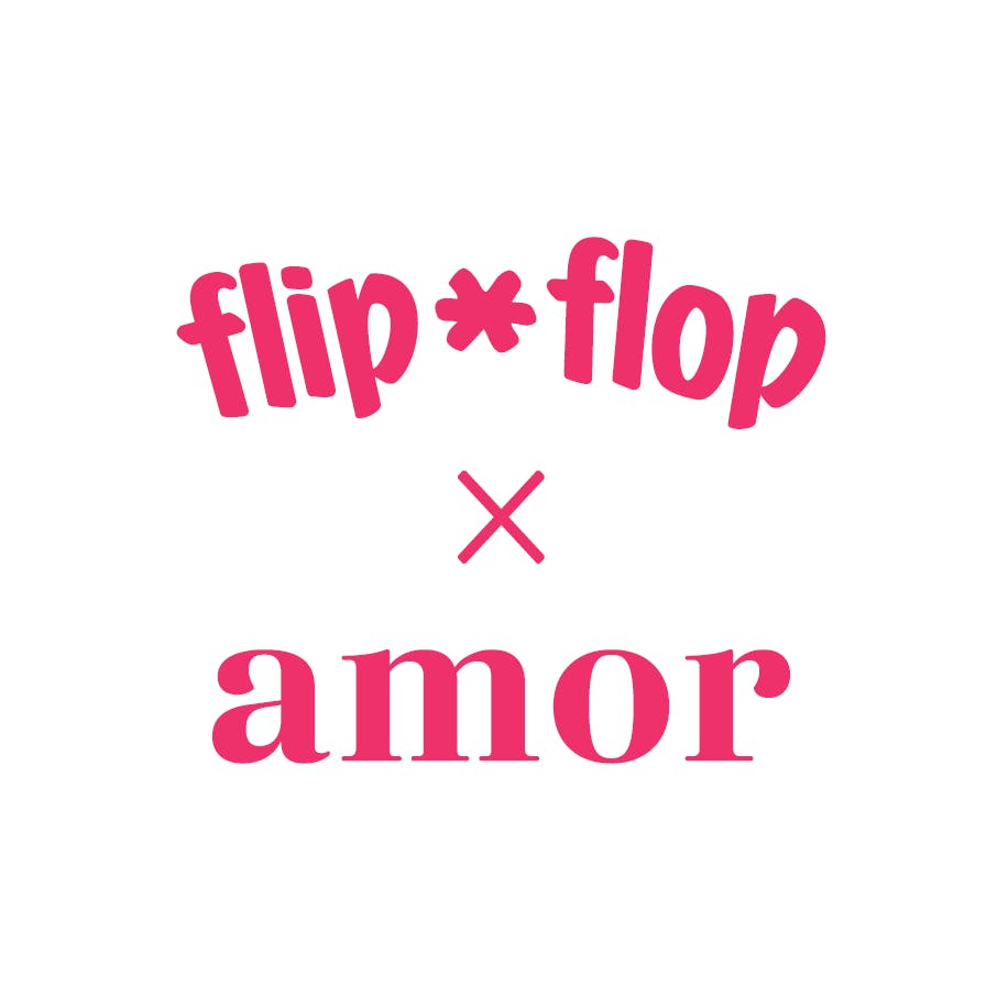 flip*flop x Amor AmorXflipflop_Logo