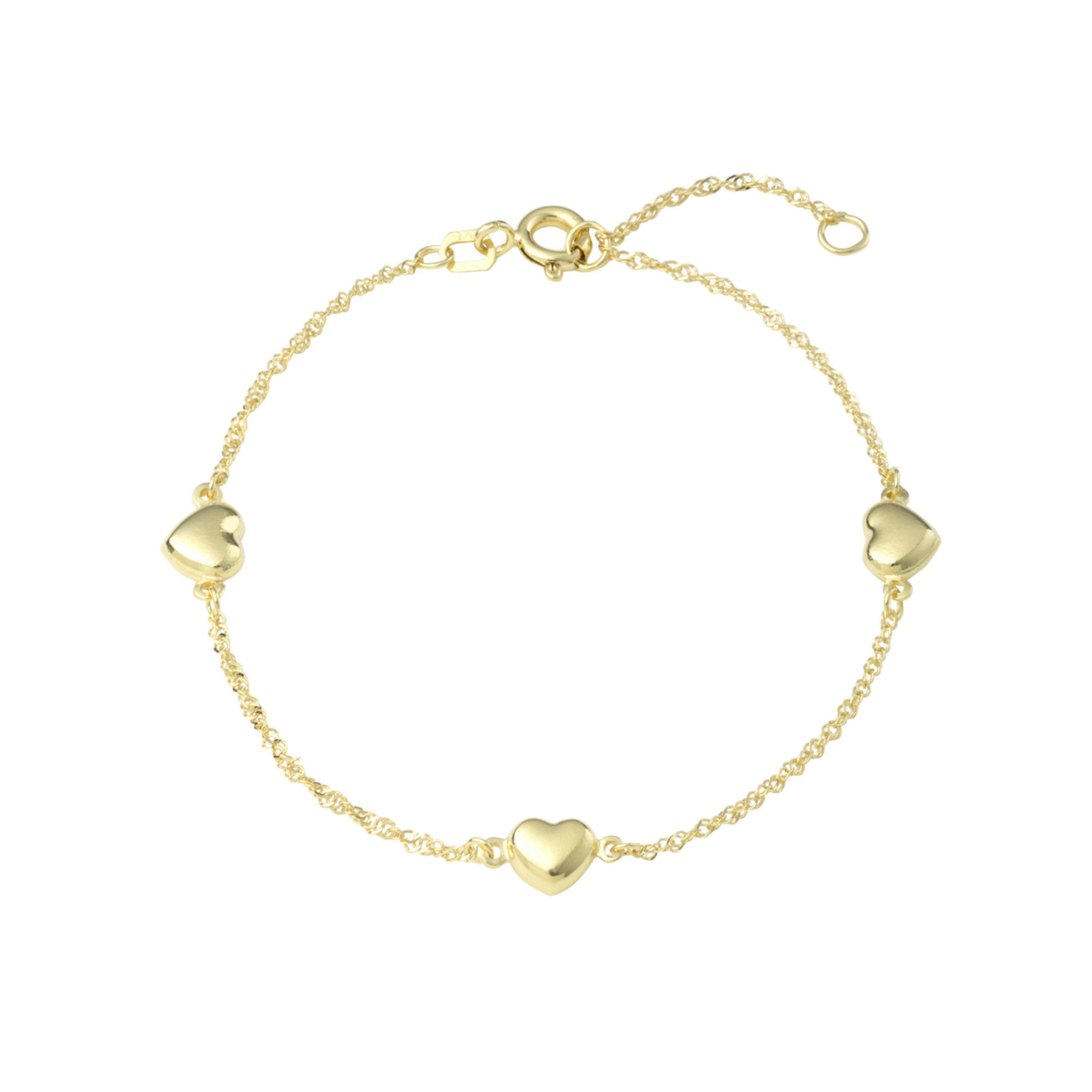 Armband für Damen, Gold | 375 Herz
