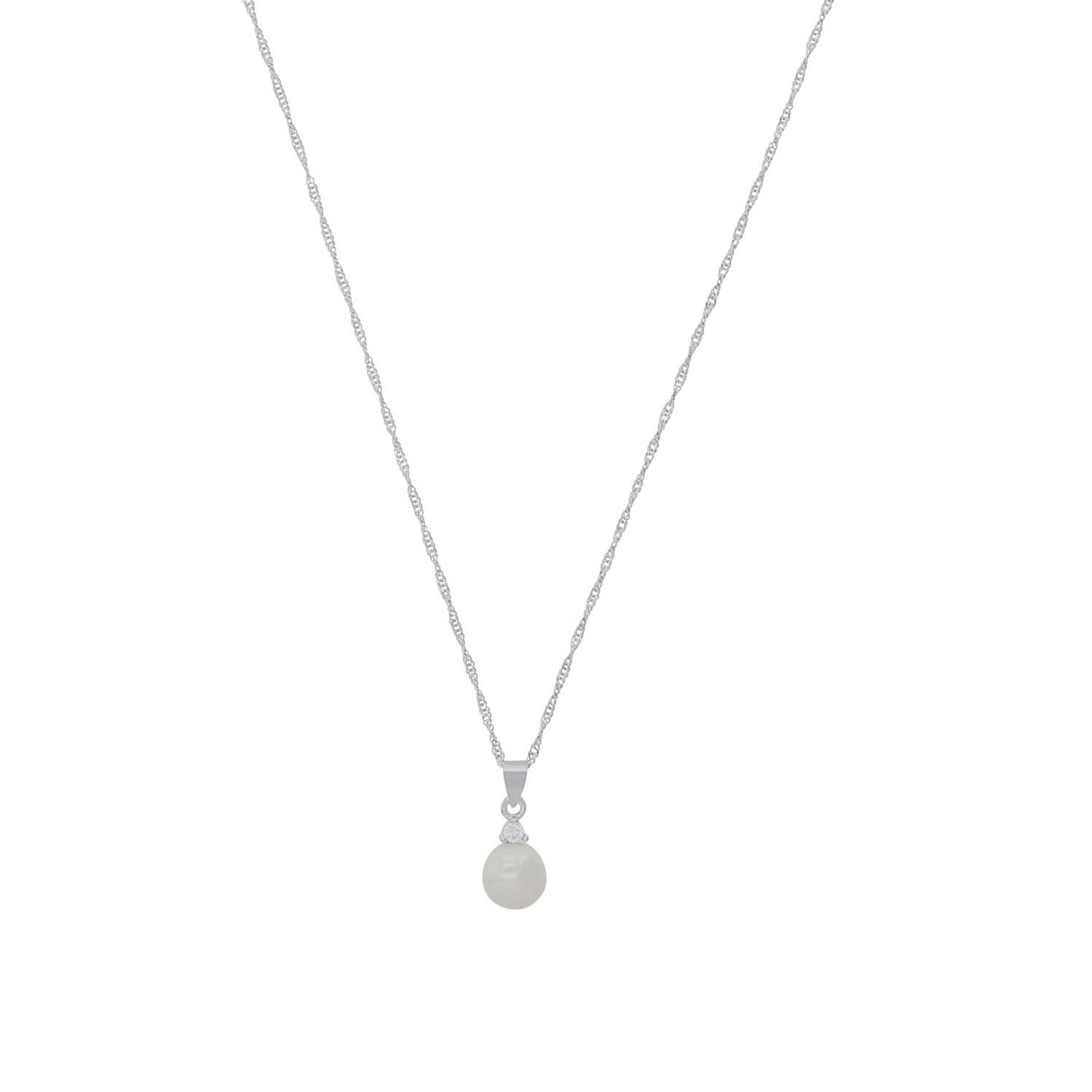 Kette mit Anhänger für Damen, 925 Sterling Silber, Zirkonia synth.