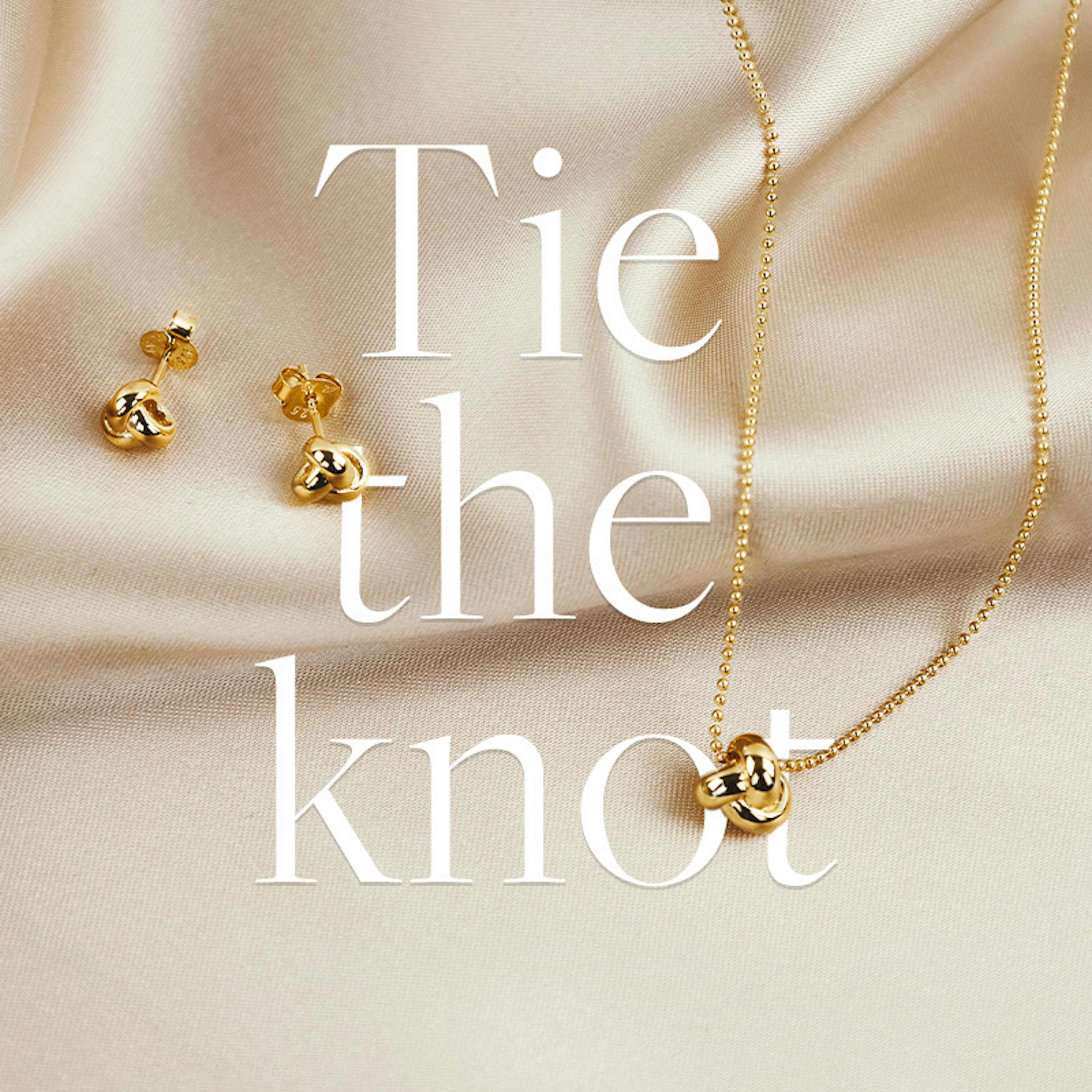Tie the knot - Goldener Damenschmuck mit Knoten Motiv