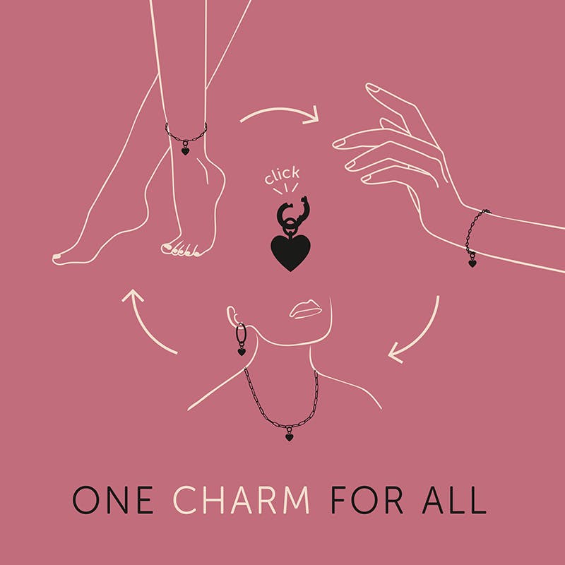 Ein Charm - verschiedene Tragemöglichkeiten