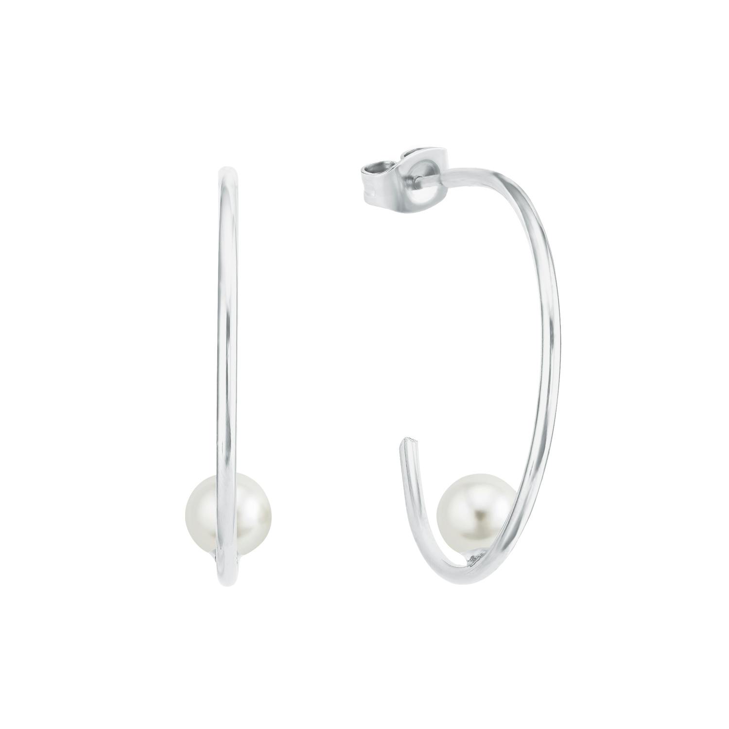 Creolen für Damen, 925 Sterling Silber