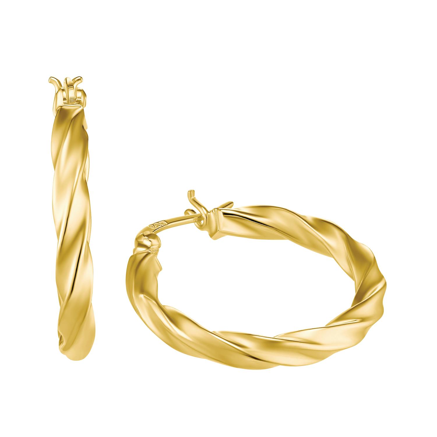 Creolen für Damen, 375 Gold