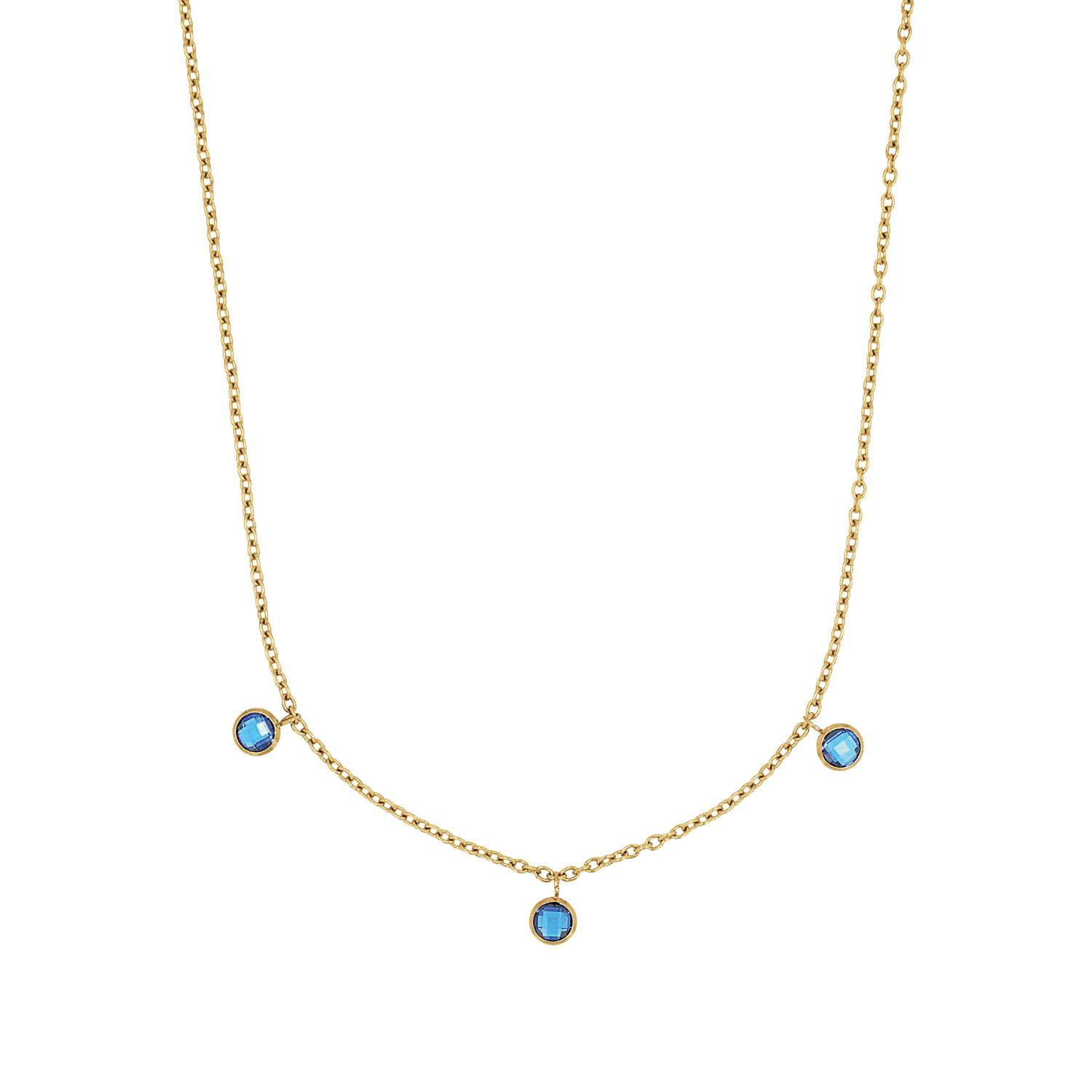 Kette mit Anhänger für Damen, Edelstahl, Zirkonia synth. Kette mit Anhänger für Damen, Edelstahl, Zirkonia synth.