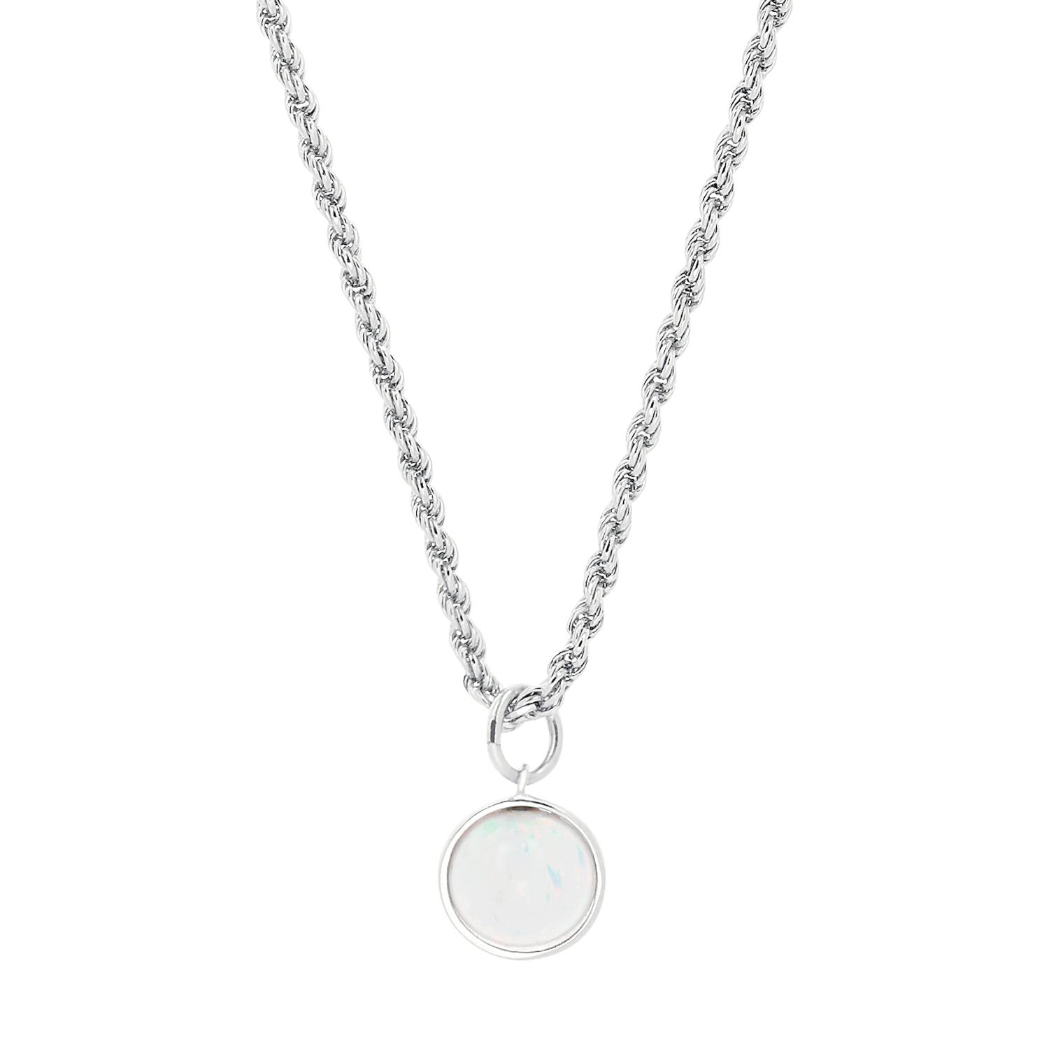 Kette mit Anhänger für Damen, 925 Sterling Silber, Malachit