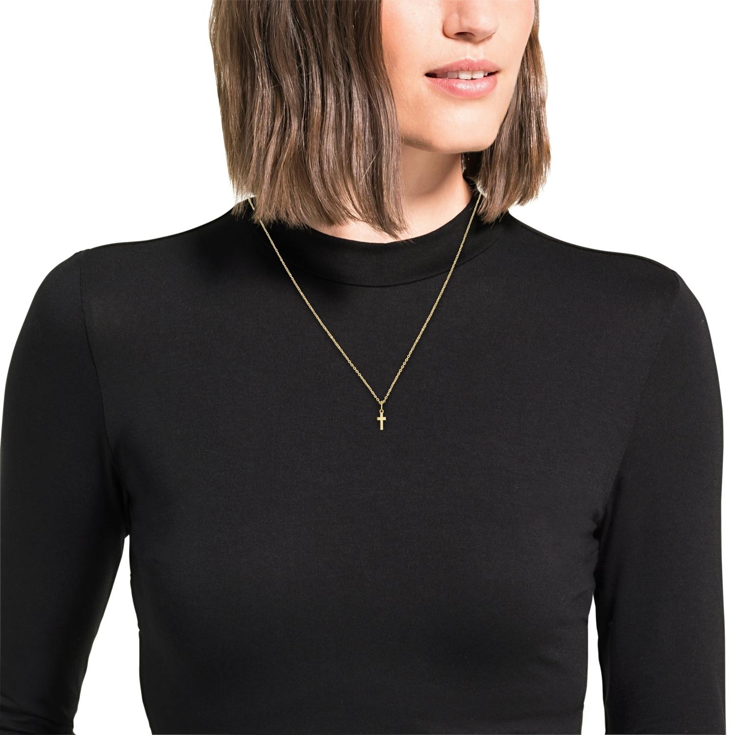 Motivanhänger für Damen, Gold 585 | Kreuz Motivanhänger für Damen, Gold 585 | Kreuz