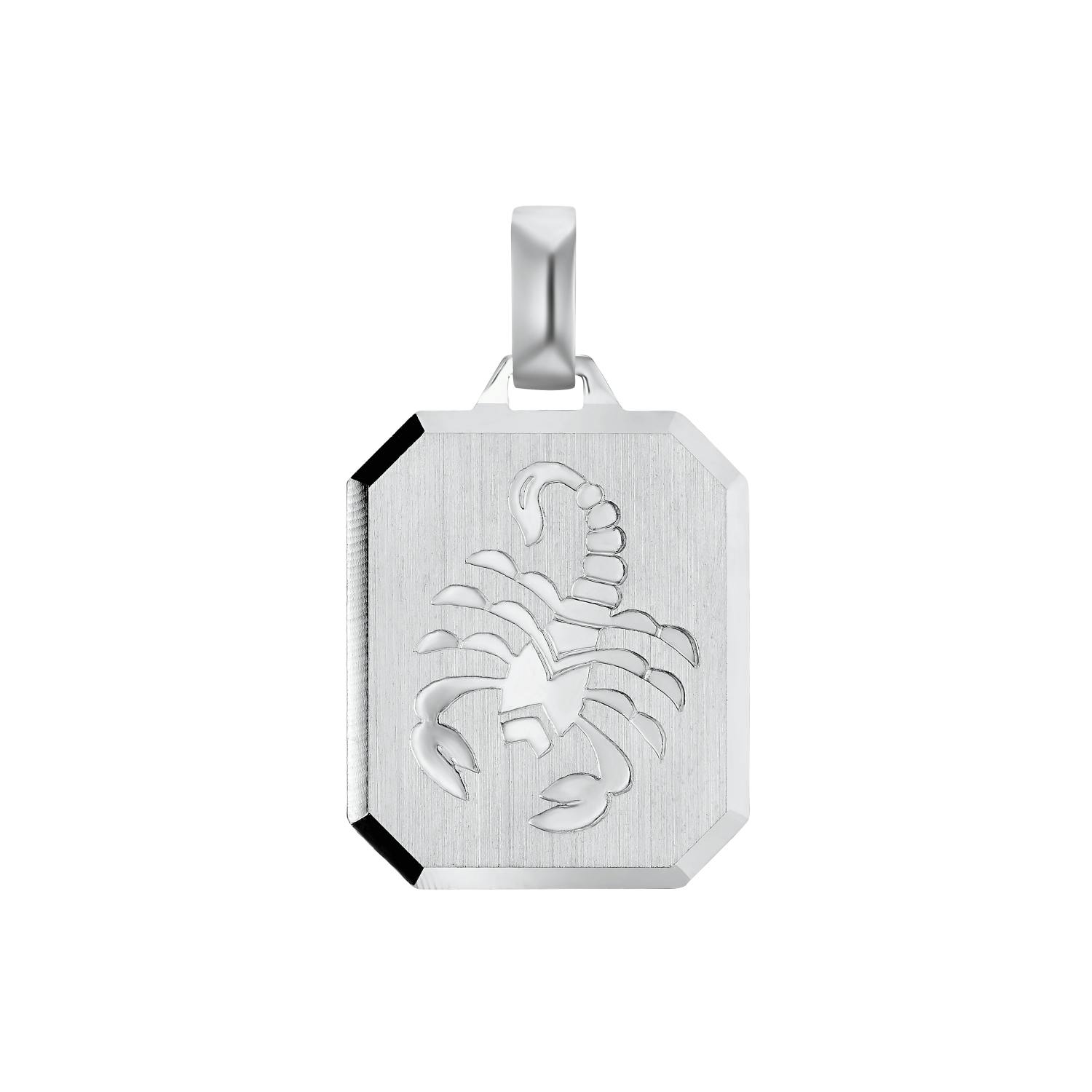 Motivanhänger für Damen und Herren, Unisex, 925 Sterling Silber | Skorpion