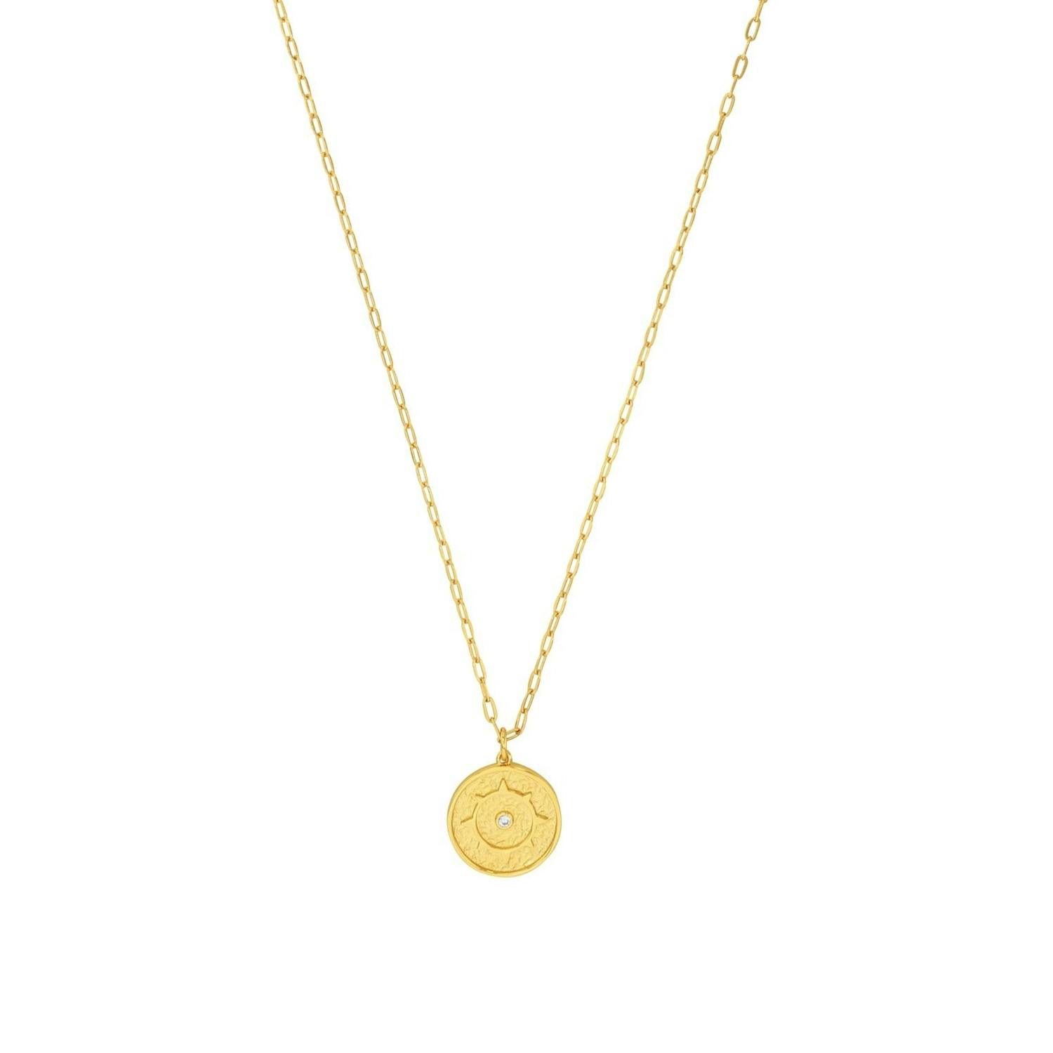 Kette mit Anhänger für Damen, 925 Sterling Silber, Zirkonia synth.
